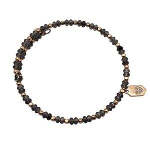 Stella & Dot‎ Keep Collective Beaded Wrap Bracelet Heart Charm Cottage Core Fall